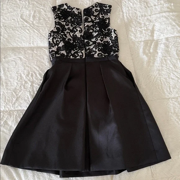 Carmen Marc Valvo Black and Cream Formal Dress - Picture 2 of 3